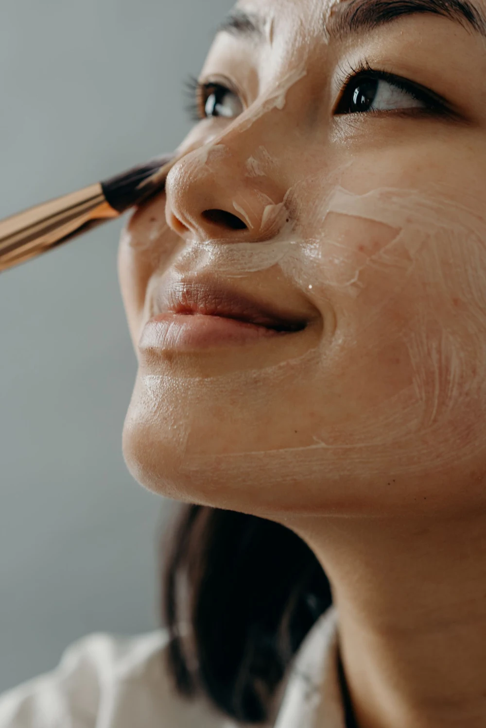 Anti-pigmentation chemical peel for melasma and dark patches being applied